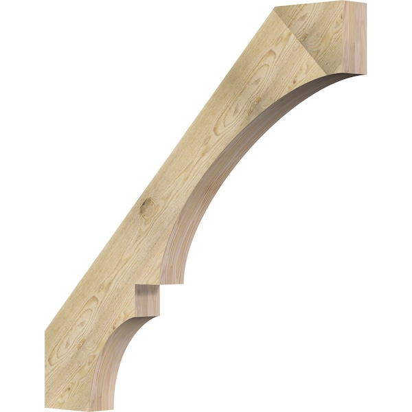 Ekena Millwork 4"W x 44"D x 44"H Balboa Rough Sawn Knee Brace, Douglas Fir BRC04X44X44BOA00RDF - main